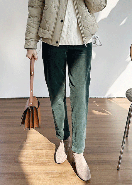 misharp-올가 W 411 코듀로이 팬츠 (4 color)♡韓國女裝褲