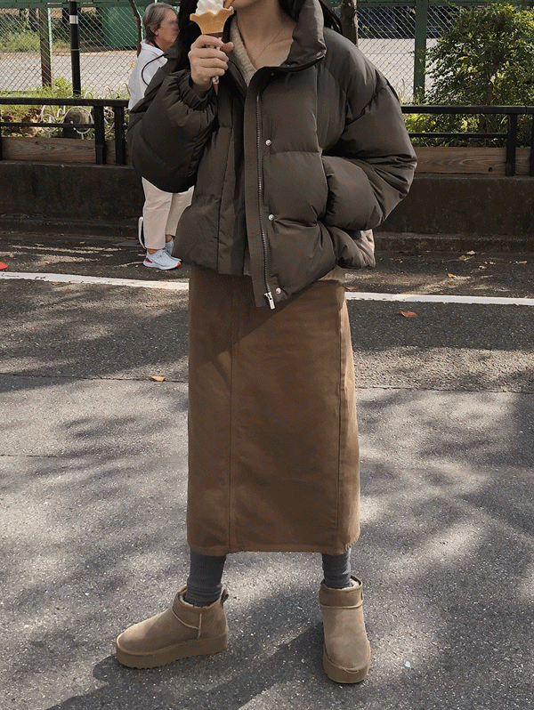 slowand-[문의폭주!] #SLOWMADE. 페이지 피치기모 롱스커트 - 4 size♡韓國女裝裙